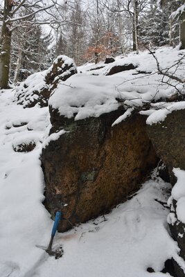 Ryolitové balvany na hoře Lesista Mala
