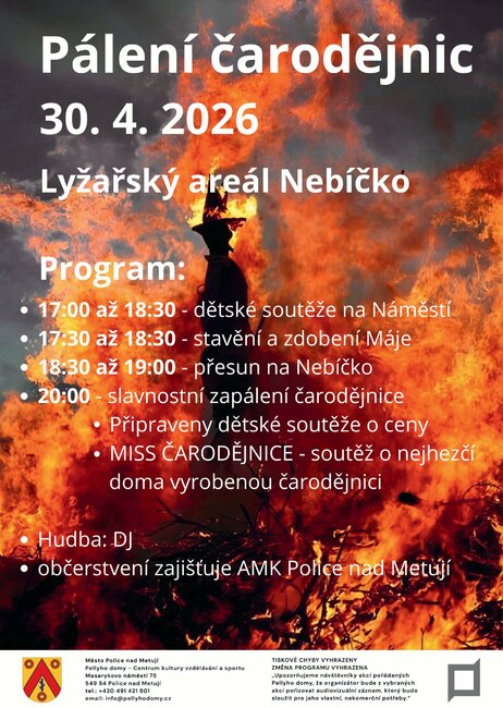 Pálení čarodějnic v Polici nad Metují