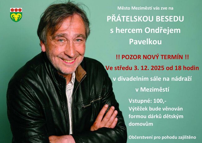 Přátelská beseda s herci - Ondřej Pavelka