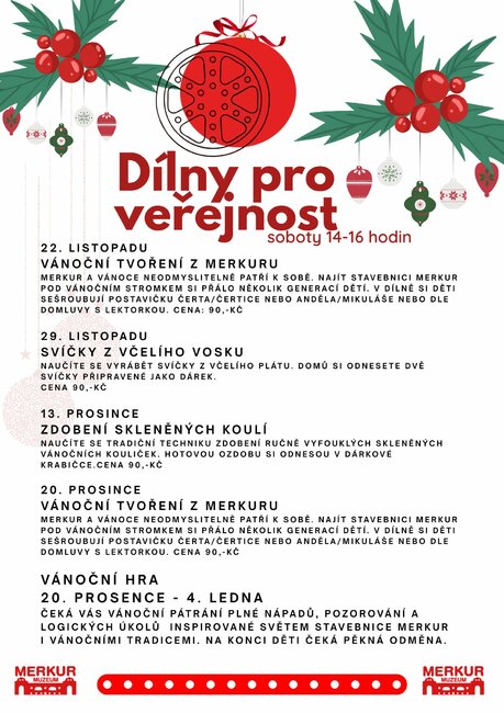 Muzeum stavebnice Merkur - dílny pro veřejnost